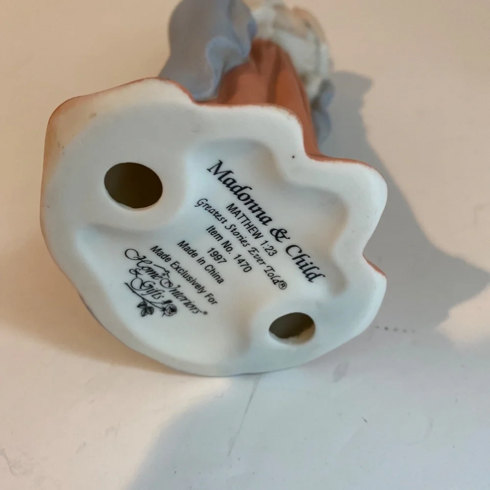 Home Interiors MADONNA AND CHILD Figurine Jesus Greatest Stories Ever Told 1997